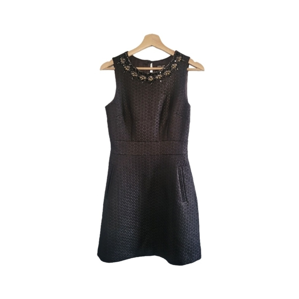 EVER NEW Melbourne Size 4 Sleeveless Embellished Textured Dress Wedding Guest